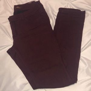 Burgundy pants